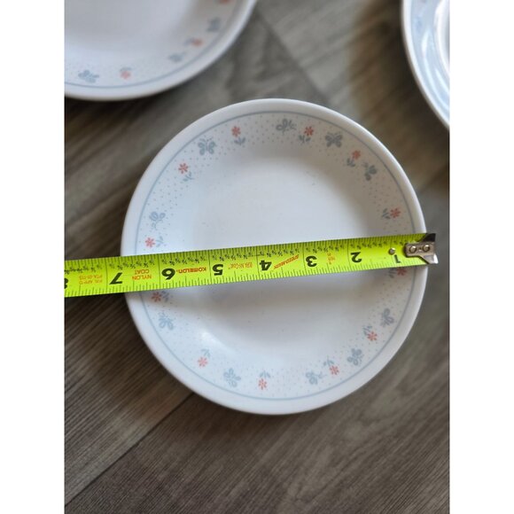 Set Of 4 Corelle Country Pride Saucers 7" Floral Design - Picture 4 of 4